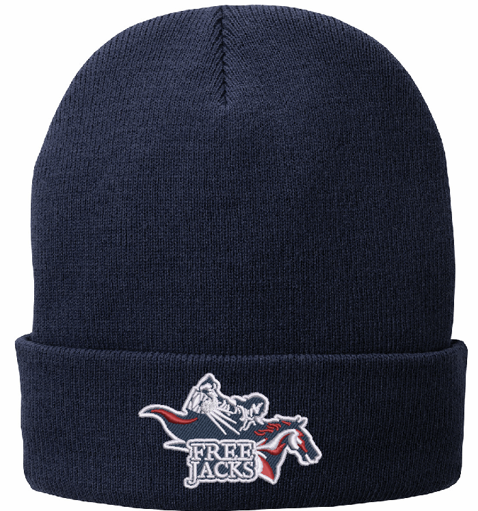 Free Jacks Rider Logo Navy Beanie