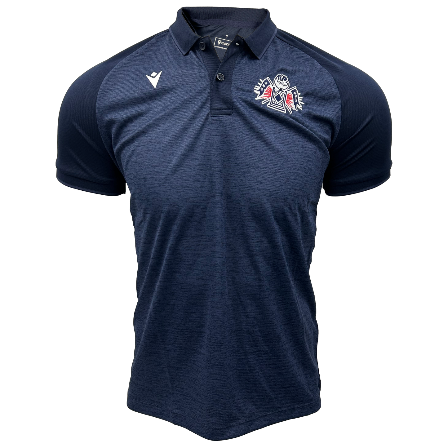 Macron Heather Navy Team Polo