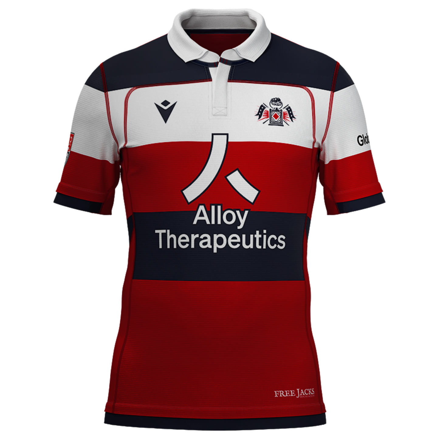 Free Jacks Macron Red Member Jersey '25 (In Support Of The Free Jacks Foundation)