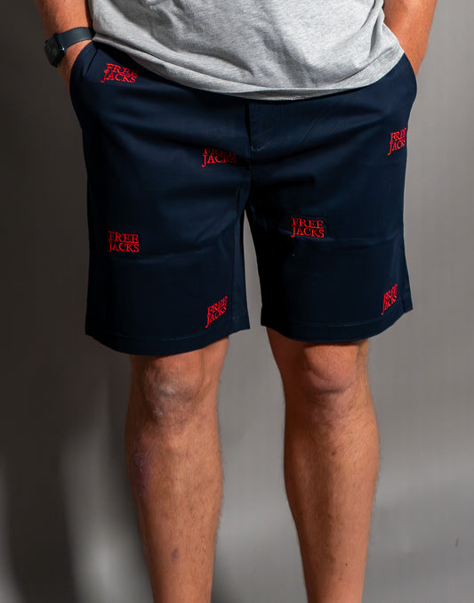 Free Jacks Navy Golf Shorts