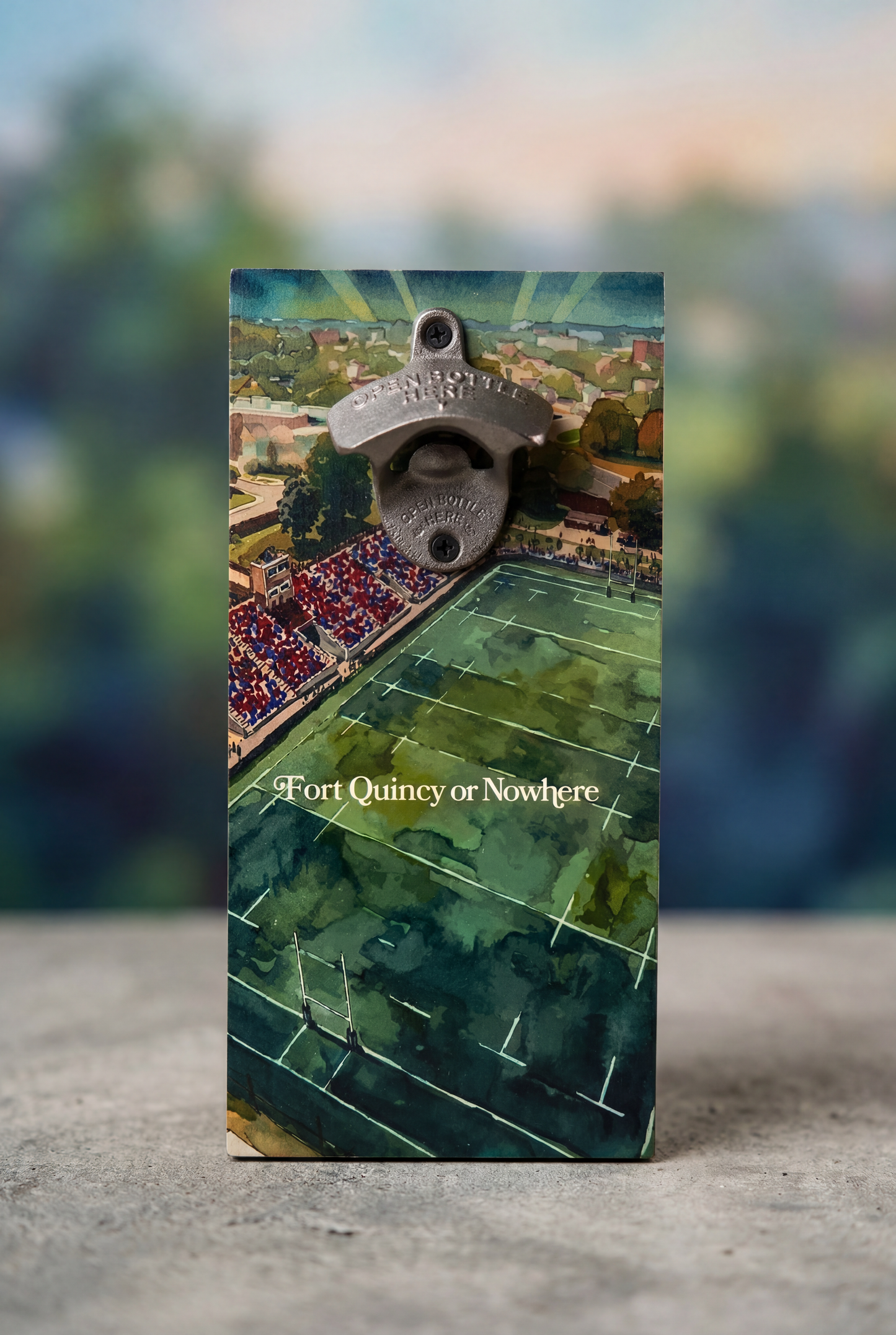 Fort Quincy or Nowhere Wall Mounted Bottle Opener
