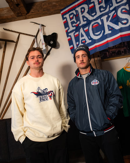 Rider Logo Cream Crew Neck