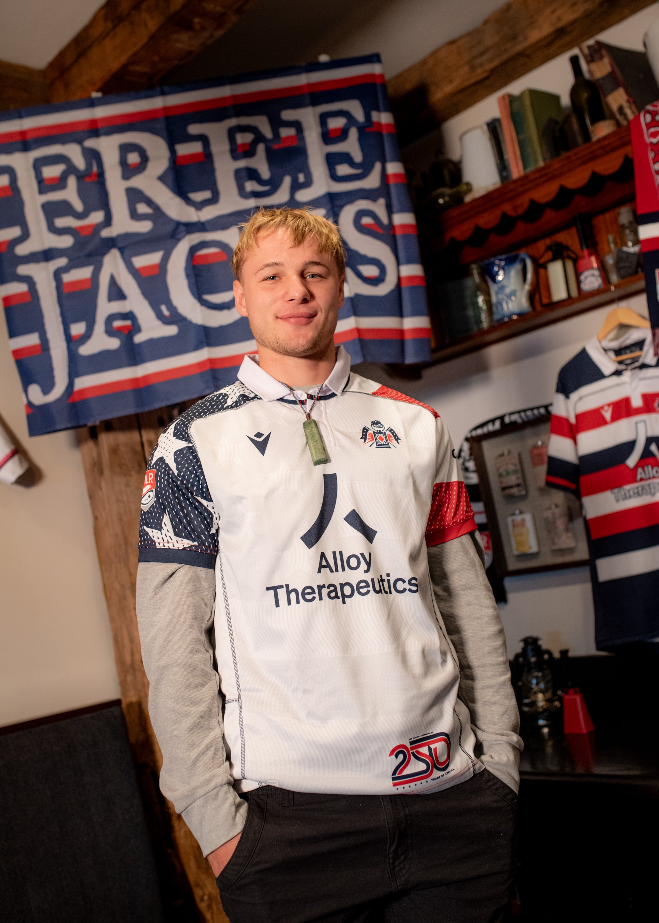 2026 Free Jacks Macron White Away Jersey - ADULT – New England
