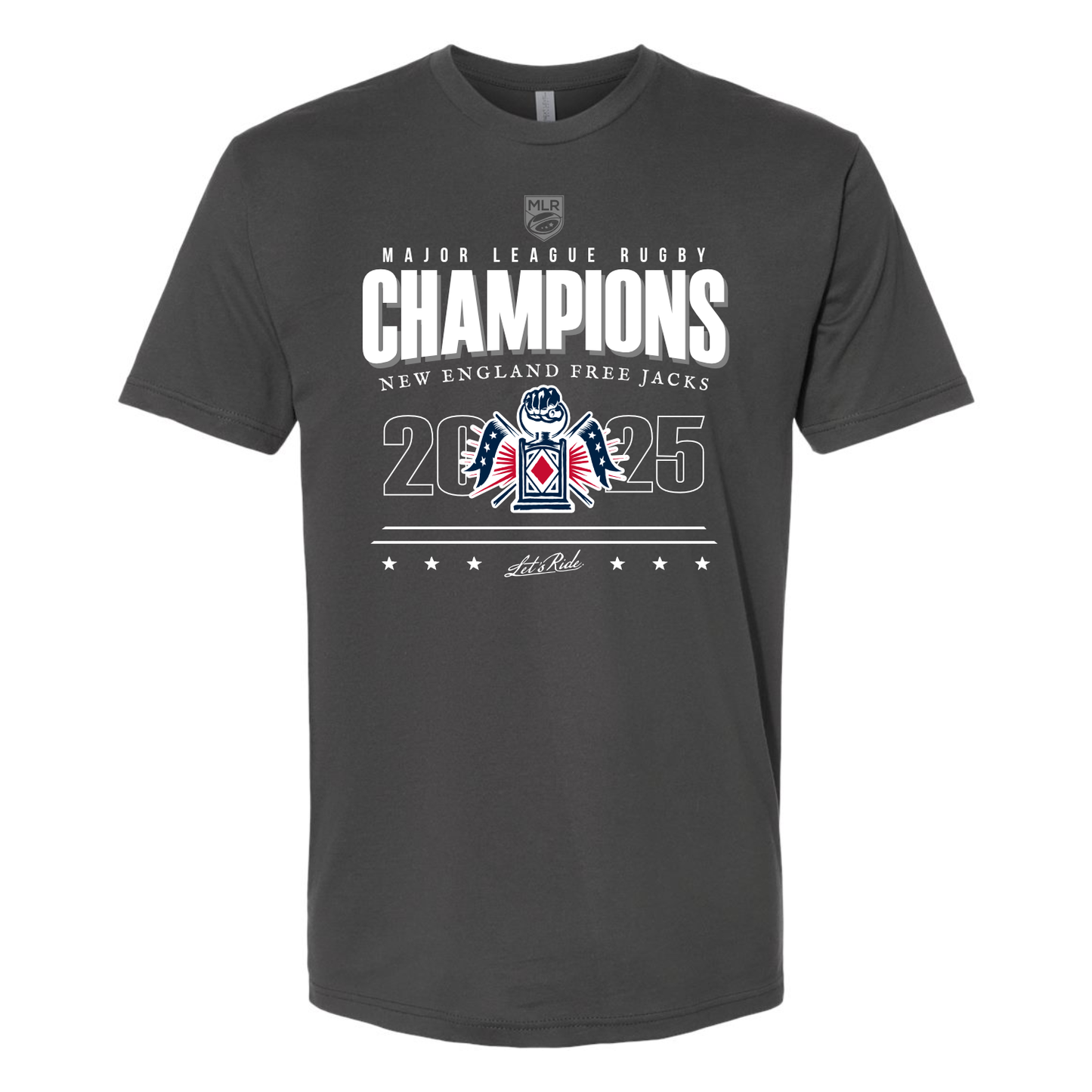 Free Jacks 2025 MLR Champions Graphite Grey Statement Tee