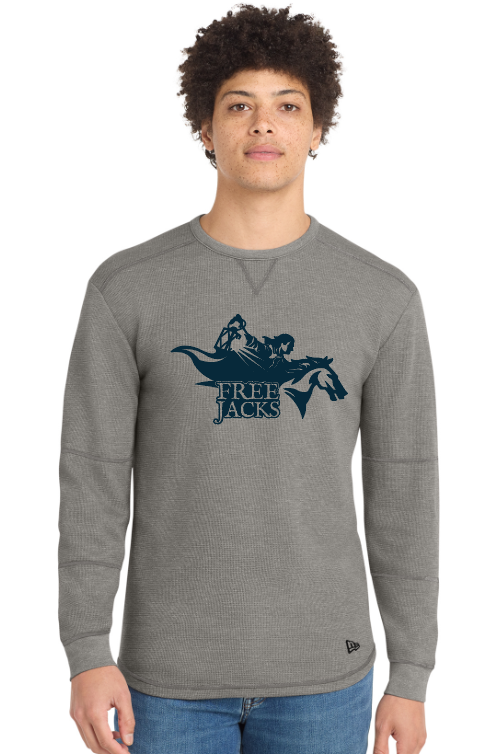 Free Jacks Rider Logo Shadow Grey Thermal Long Sleeve