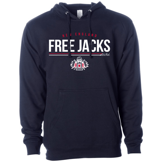 Free Jacks '24 Stripe Navy Hoodie