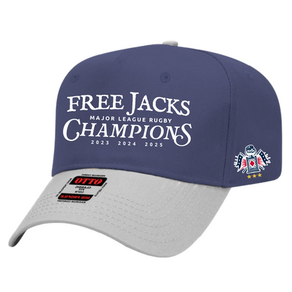 Free Jacks Championship History Cap Navy Grey