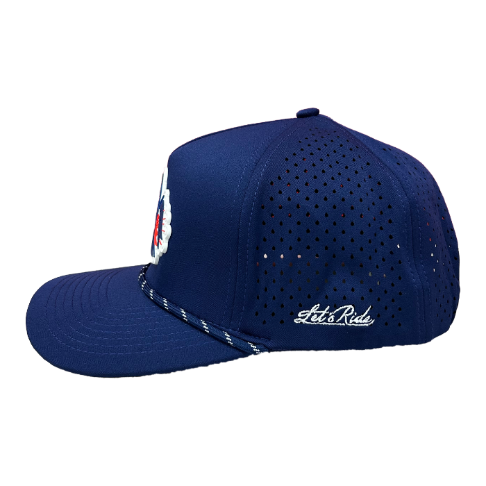 Free Jacks Lantern 5 Panel Perforated Rope Cap Navy