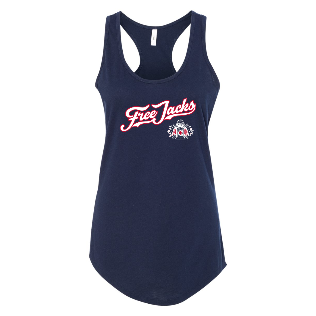 Women's Vintage Free Jacks Racerback Navy Tank