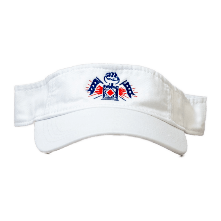 Free Jacks White Golf Visor