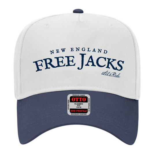 Text Navy Brim Hat