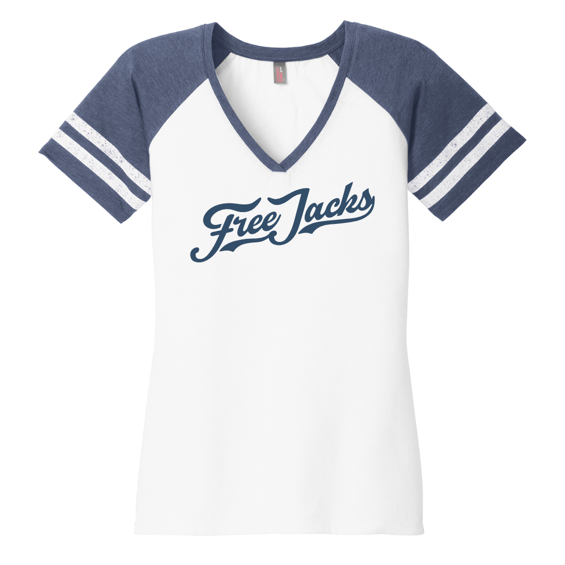 Women's Vintage Free Jacks Heathered Navy Game Tee